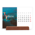 Calendario de mesa con base de madera - apaisado  — Escapada infinita [Febrero]