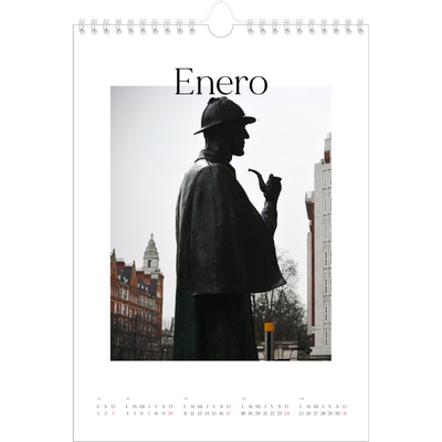 Calendario personalizado A4 — Mi diario de viaje [Enero]
