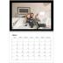 Calendario personalizado doble A4 — Margen negro [Marzo]