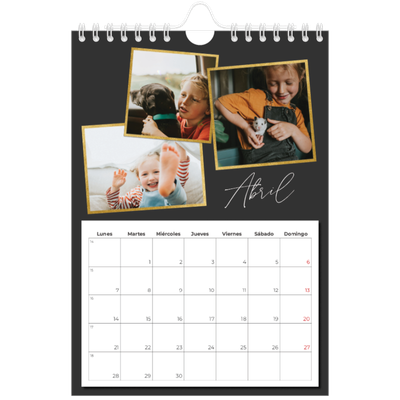 Calendario personalizado A5 — Tantos recuerdos [Abril]