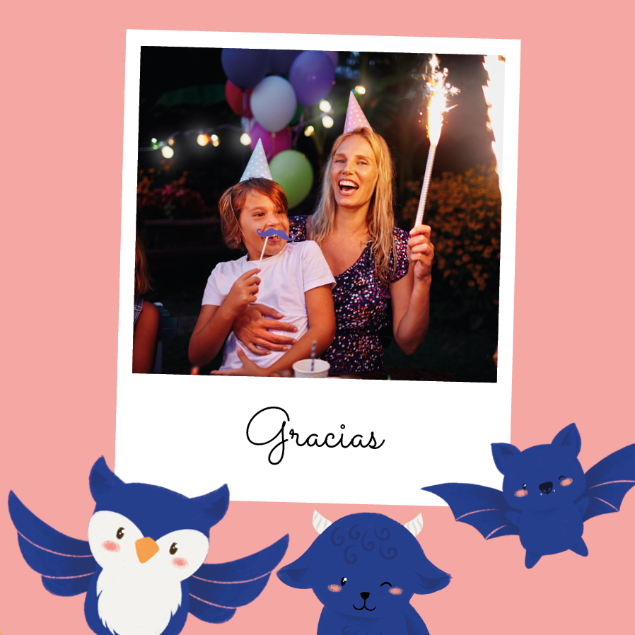 Tarjetas de agradecimiento — Animales nocturnos