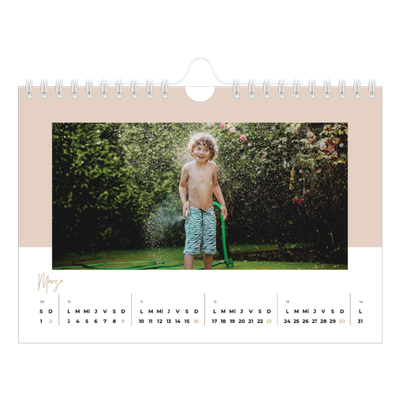 Calendario personalizado A5 — Marcos de la tierra [Marzo]