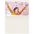 Calendario personalizado doble A4 — Cumpleaños icónico [Abril]