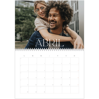Calendario personalizado doble A4 — Más grandioso que la vida [Abril]
