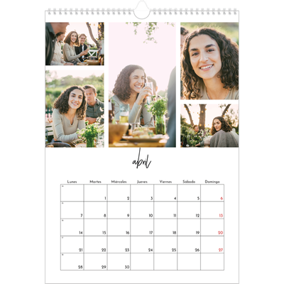 Calendarios A3 — Disposición de fotos [Abril]