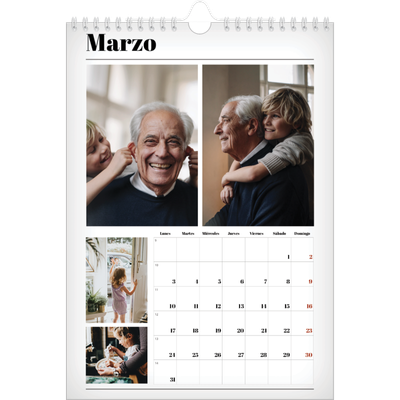 Calendario personalizado A4 — Recién salido del horno [Marzo]