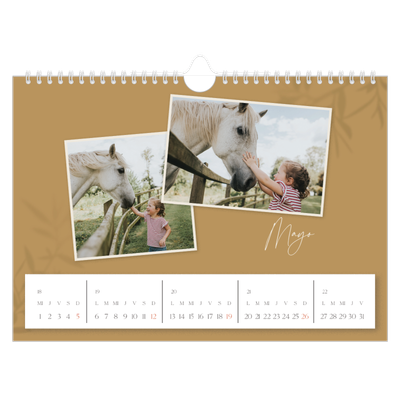 Calendario A4 horizontal — Con los pies en la tierra [portada]