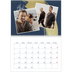 Calendario personalizado doble A4 — Fondos de pincel dorado [Abril]