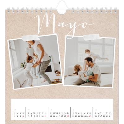 Calendarios Cuadrados — Calendario scrapbook [portada]