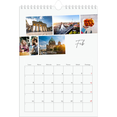 Calendario personalizado A4 — Descanso de la ciudad [Febrero]