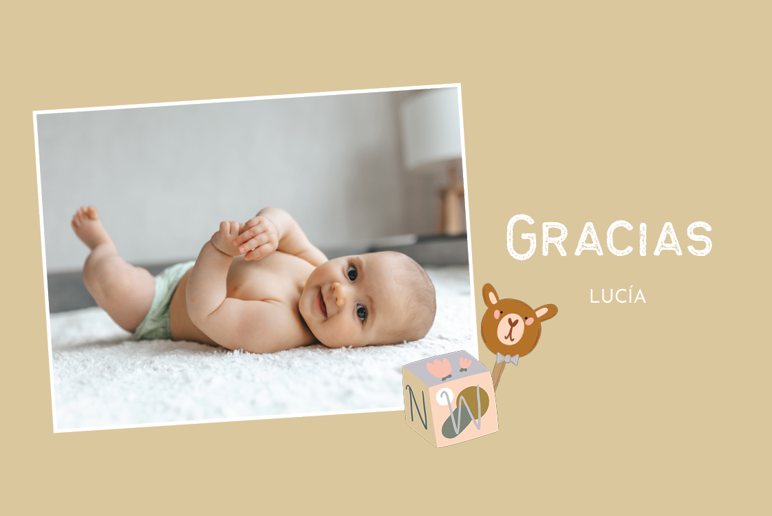 Tarjetas de agradecimiento — Mi primer saludo