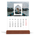 Calendario de mesa con base de madera - vertical  — El arco abierto [Abril]