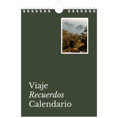 Calendario personalizado A5 — Tierra editorial [portada]