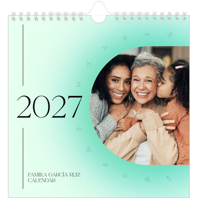 Calendarios Cuadrados — Degradado astrológico [portada]