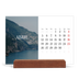 Calendario de mesa con base de madera - apaisado  — Escapada infinita [Abril]