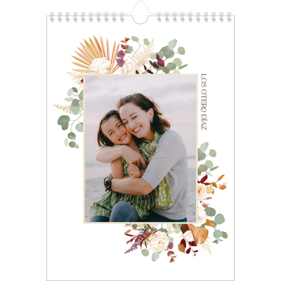 Calendario personalizado A4 — Boho [portada]