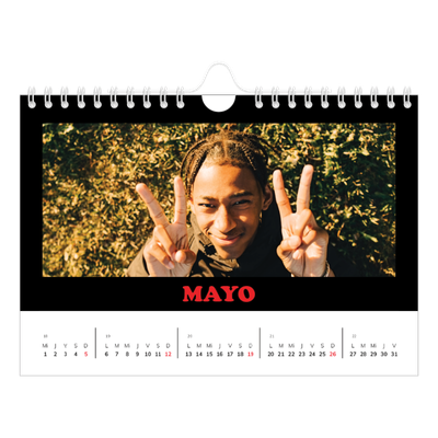 Calendario personalizado A5 — Tipo divertido [portada]