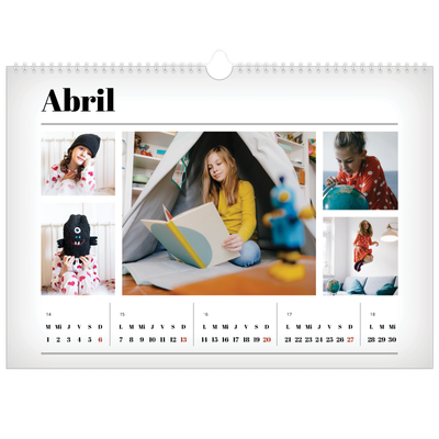 Calendario A3 horizontal — Recién salido del horno [Abril]