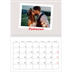 Calendario personalizado doble A4 — Firmado en carmín [Febrero]