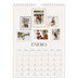 Calendario personalizado A4 — Galería de fotos de pared [Enero]