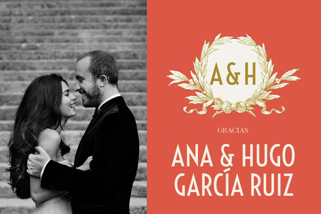 Tarjetas de agradecimiento — Corona dorada