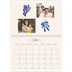Calendario personalizado doble A4 — Coral minimalista [Febrero]