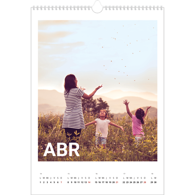 Calendarios A3 — El gran mes [Abril]