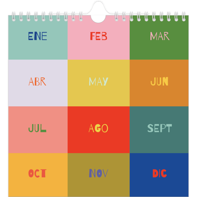 Calendarios Cuadrados — Divertido y colorido [portada]
