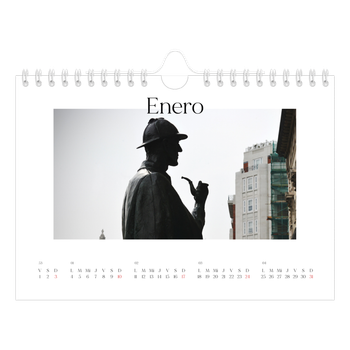 Calendario personalizado A5 horizontal — Mi diario de viaje