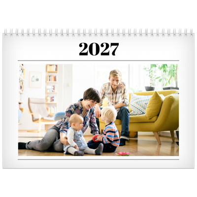 Calendario personalizado doble A4 — Recién salido del horno [portada]