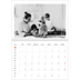 Calendario personalizado doble A4 — Reflejos rojos [Enero]