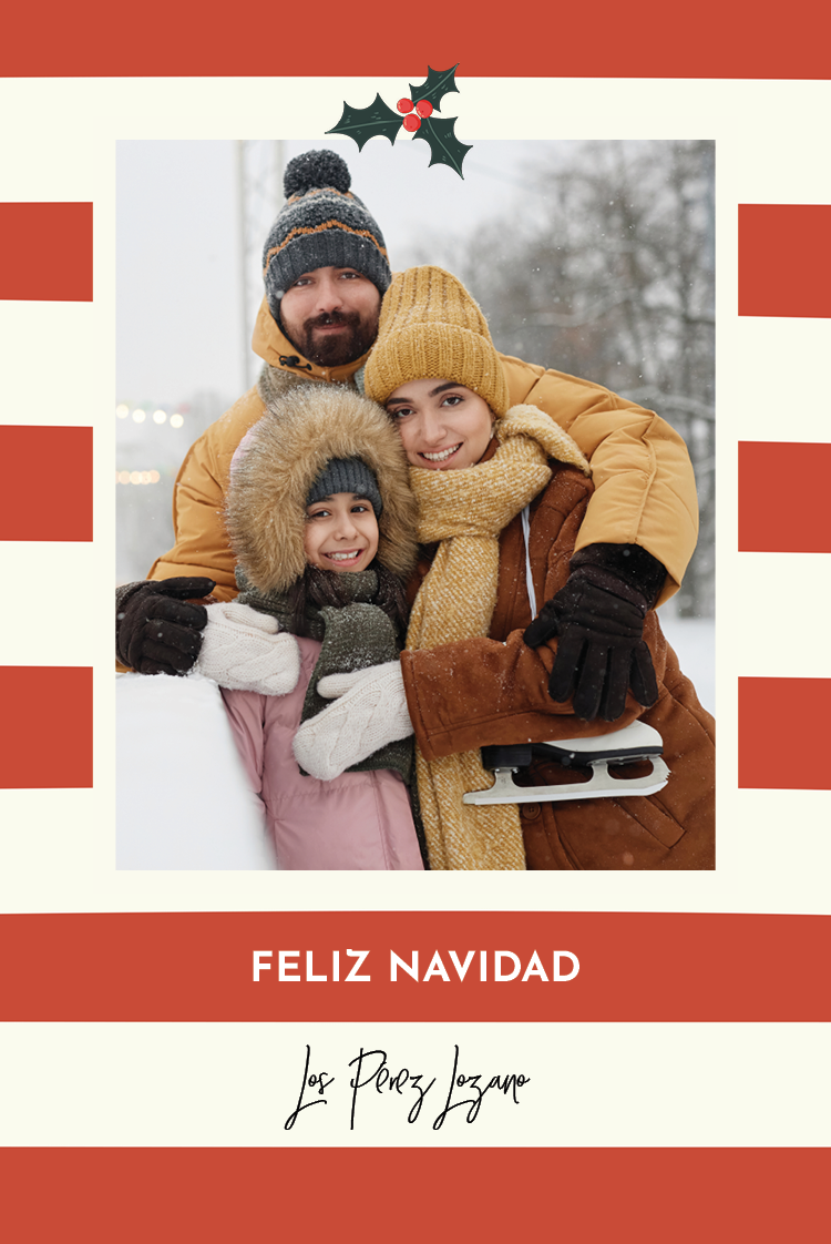 Tarjetas — Rayas de acebo