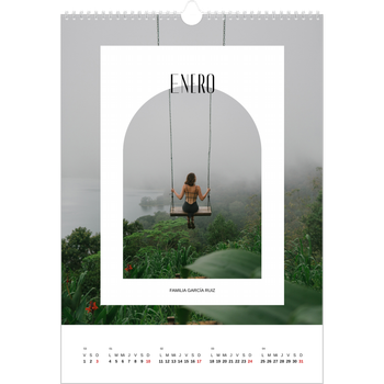 Calendario personalizado A3 — El arco abierto
