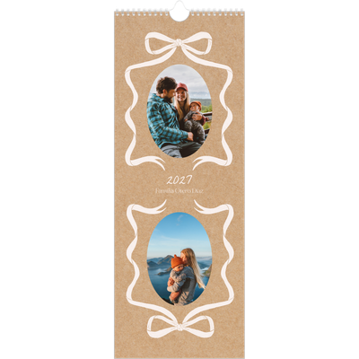 Calendario de cocina  — Papel kraft y lazo [portada]