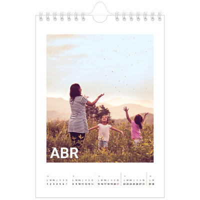 Calendario personalizado A5 — El gran mes [Abril]