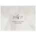 Calendario personalizado doble A4 — Iniciales en flor [portada]