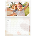 Calendario personalizado doble A4 — Manchas de acuarela [Abril]