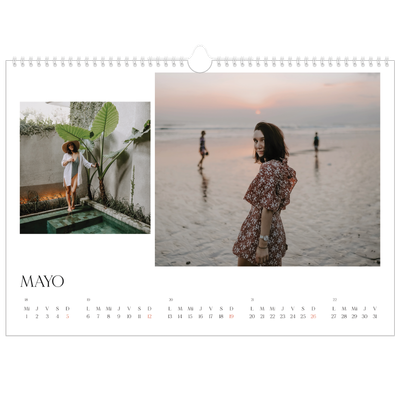 Calendario A3 horizontal — Atardeceres surferos [portada]