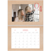 Calendario personalizado doble A4 — Toques de rojo [Abril]