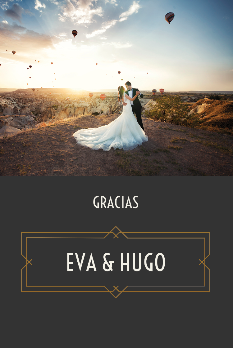 Tarjetas de agradecimiento — Placa de Gatsby