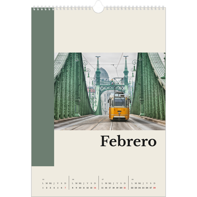 Calendarios A3 — Lugares del mundo [Febrero]