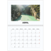 Calendario personalizado doble A4 — Foto simple [Abril]