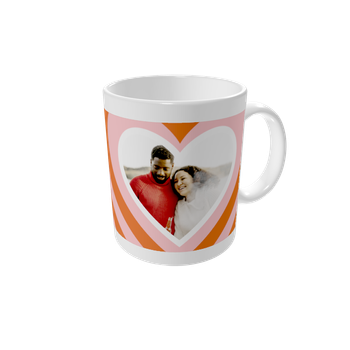 Tazas personalizadas — Corazón retro