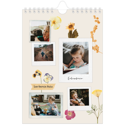 Calendario personalizado A5 — Scrapbook vintage [portada]