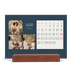 Calendario de mesa con base de madera - apaisado  — Pizarra y caligrafía [Abril]