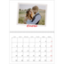Calendario personalizado doble A4 — Firmado en carmín [Enero]