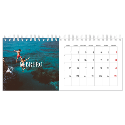 Calendarios de mesa — Escapada infinita [Febrero]