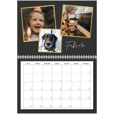 Calendario personalizado doble A4 — Tantos recuerdos [Febrero]