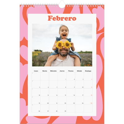 Calendarios A3 — Juego de patrones [Febrero]