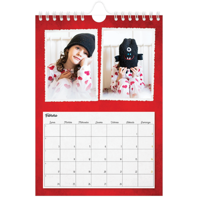 Calendario personalizado A5 — Colección de fotos [Febrero]